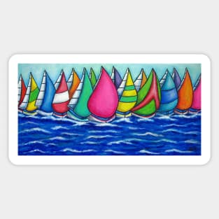 Rainbow Regatta Sticker